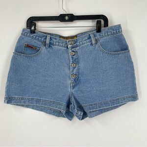 No Excuses Jeans Women’s Button Front High Rise Mom Jean Shorts size 15/16